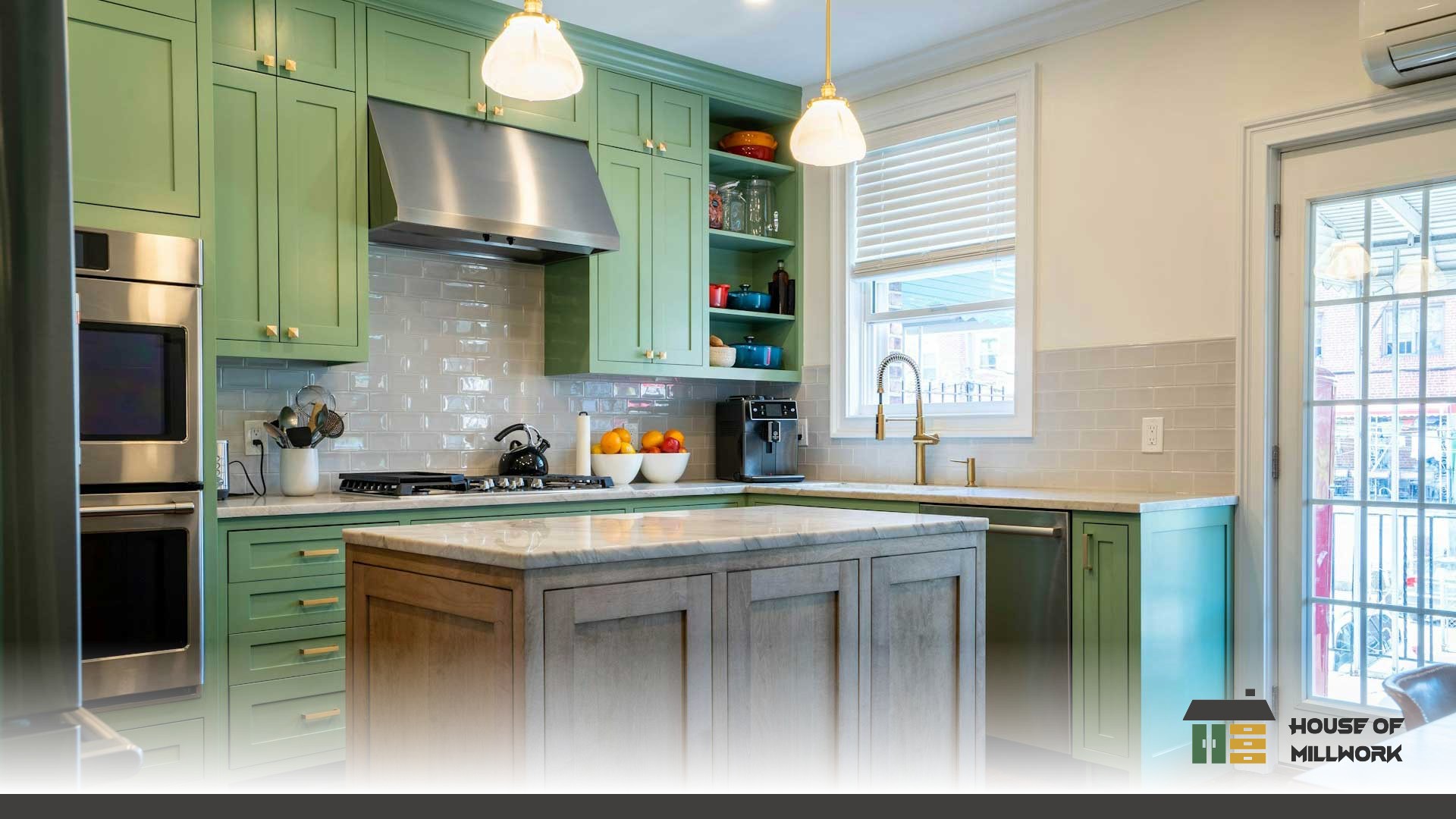 Professional cabinet installation using laser leveling in Nanaimo, showcasing eco-conscious cabinetry with sustainable materials.