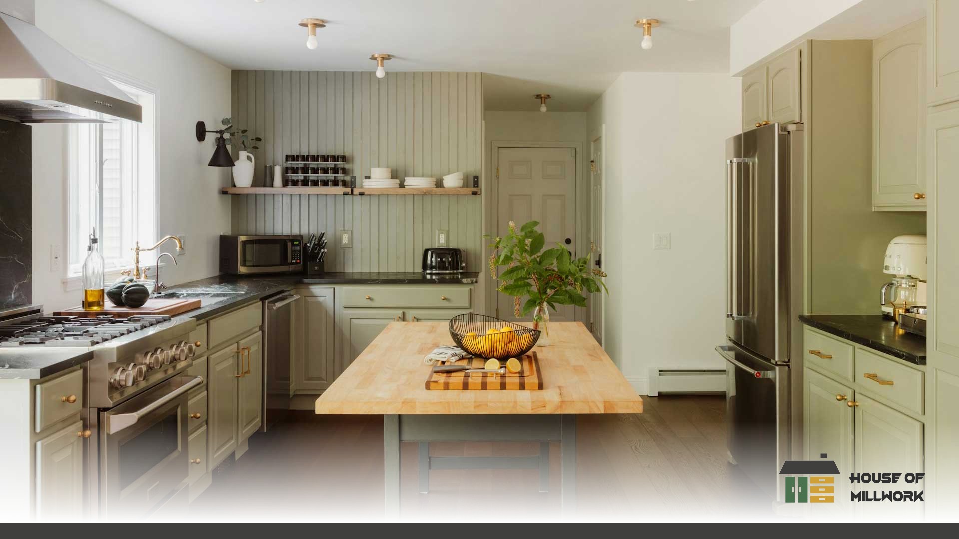Quartz waterfall edge countertops add durability and elegance to Nanaimo rental suite kitchens.
