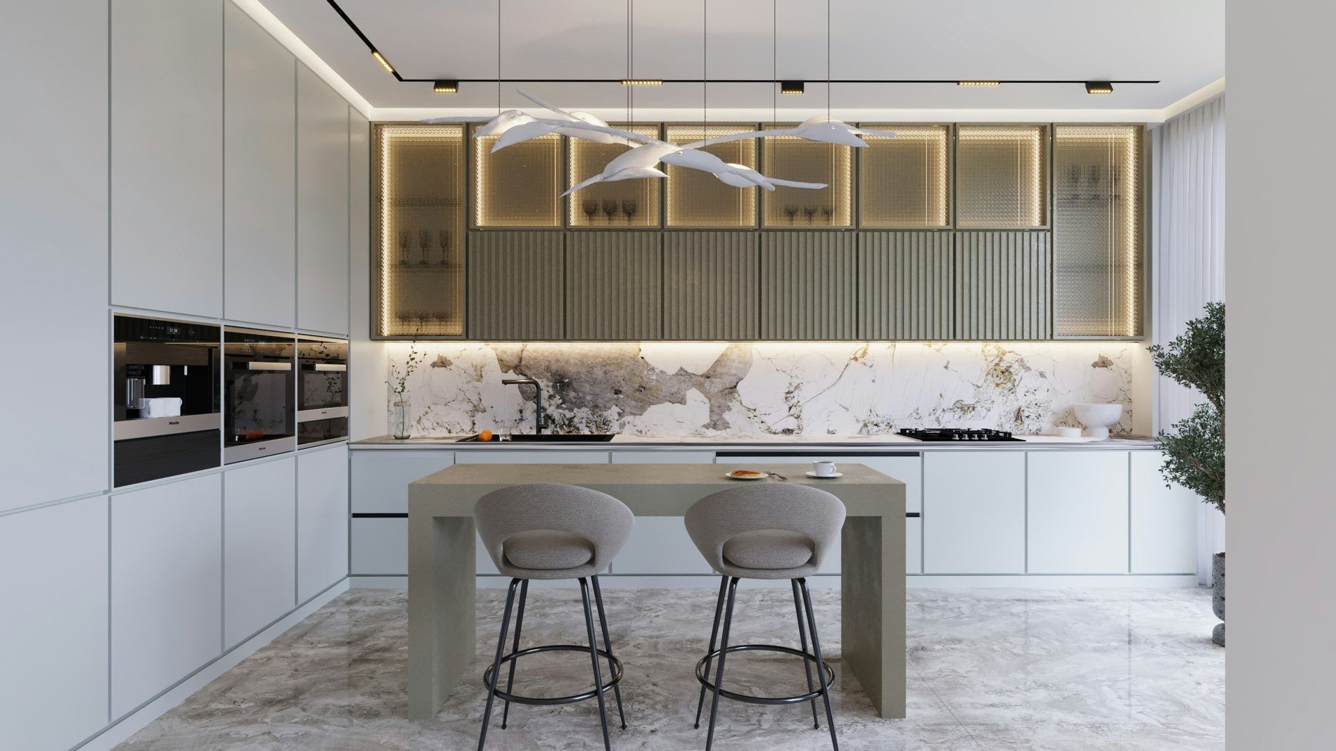 Modern kitchen cabinetry