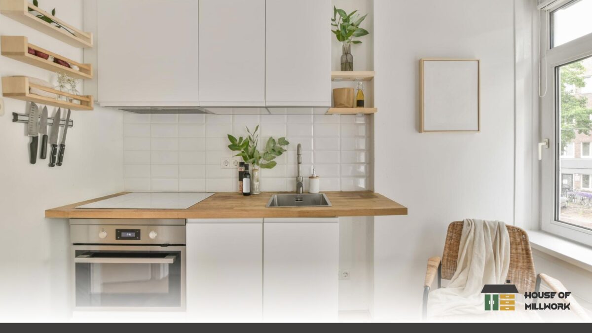 Lifetime warranty details explained with focus on custom shaker-door kitchens in matte white with handles.