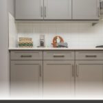 How to measure your kitchen for new cabinets with a focus on custom shaker-door kitchens in matte white with handles.