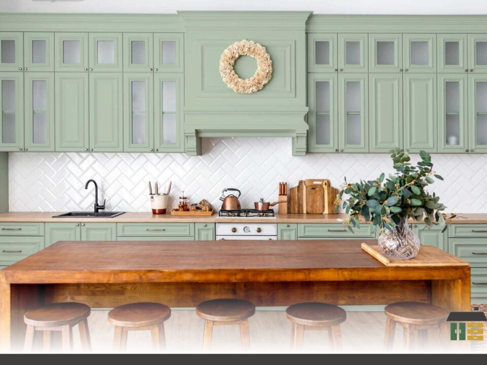 Shaker style kitchen cabinets featuring custom matte white shaker doors with handles for timeless Nanaimo renovations.