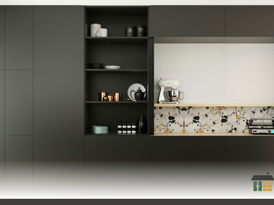 Kitchen islands that earn their keep featuring custom matte white shaker-door kitchens with handle details.